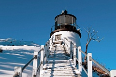 Owls Head Lighthouse in Winter